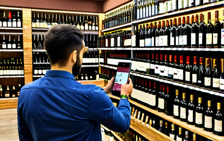 이탈리아 여행 필수 애플리케이션 - **Image Prompt:** "A tourist in Florence using TheFork app to find a restaurant, standing on a charm...