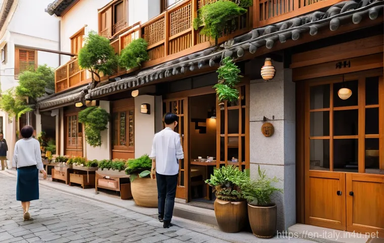 이탈리아에서 한국 음식 구하기 - **Prompt:** A discerning female foodie, in her late 20s, wearing stylish yet comfortable casual atti...