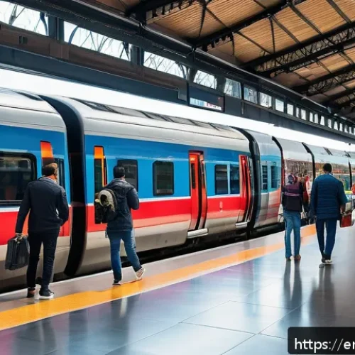 Home 30 이탈리아 유레일 패스 활용법 - A vibrant, bustling Italian train station during the day featuring modern high-speed trains like Fre...